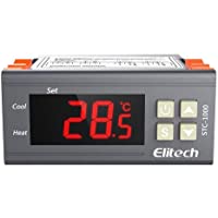 Elitech STC-1000 Mini Digital Controlador de Temperatura Termostato: Doble Reles 220v Termostato con 2m NTC Sonda- para…